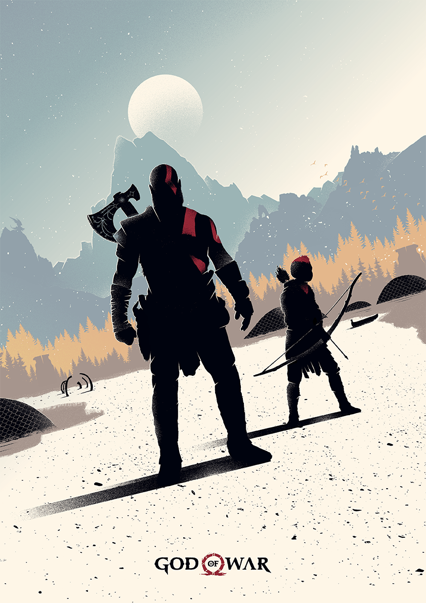842x1191 God Of War 4 Poster
