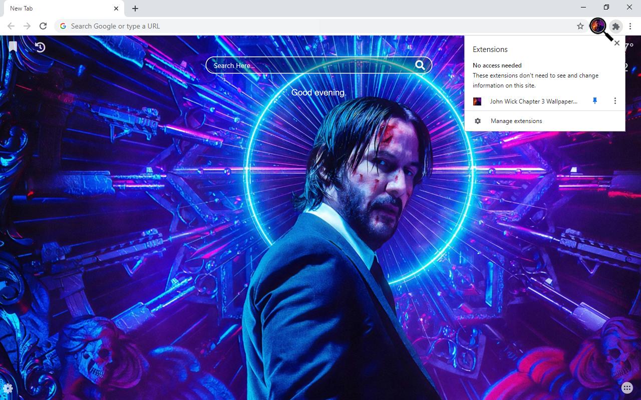 1280x800 John Wick Chapter 3 Wallpaper New Tab