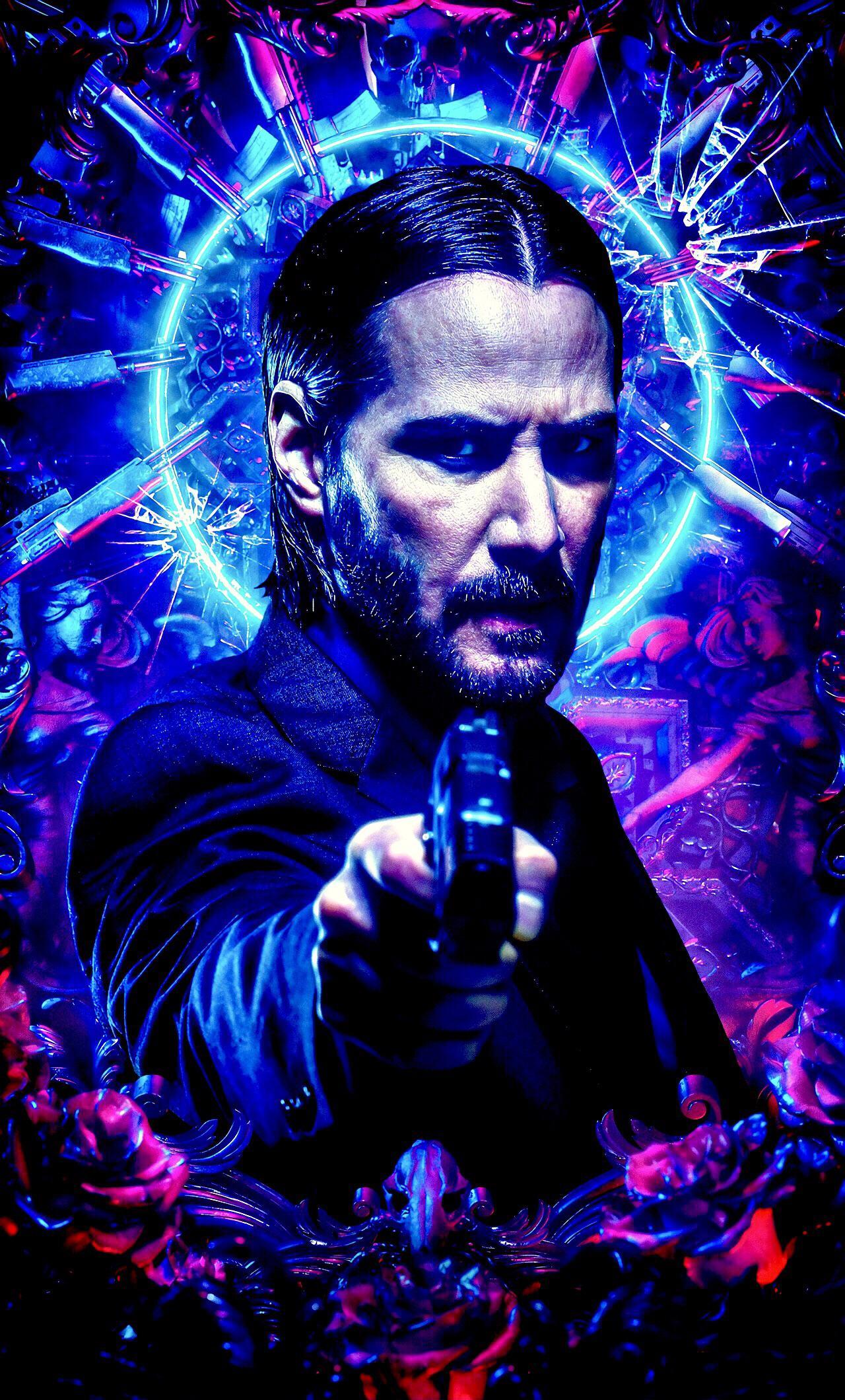 1280x2120 Keanu Reeves John Wick Wick 3 Pelicula