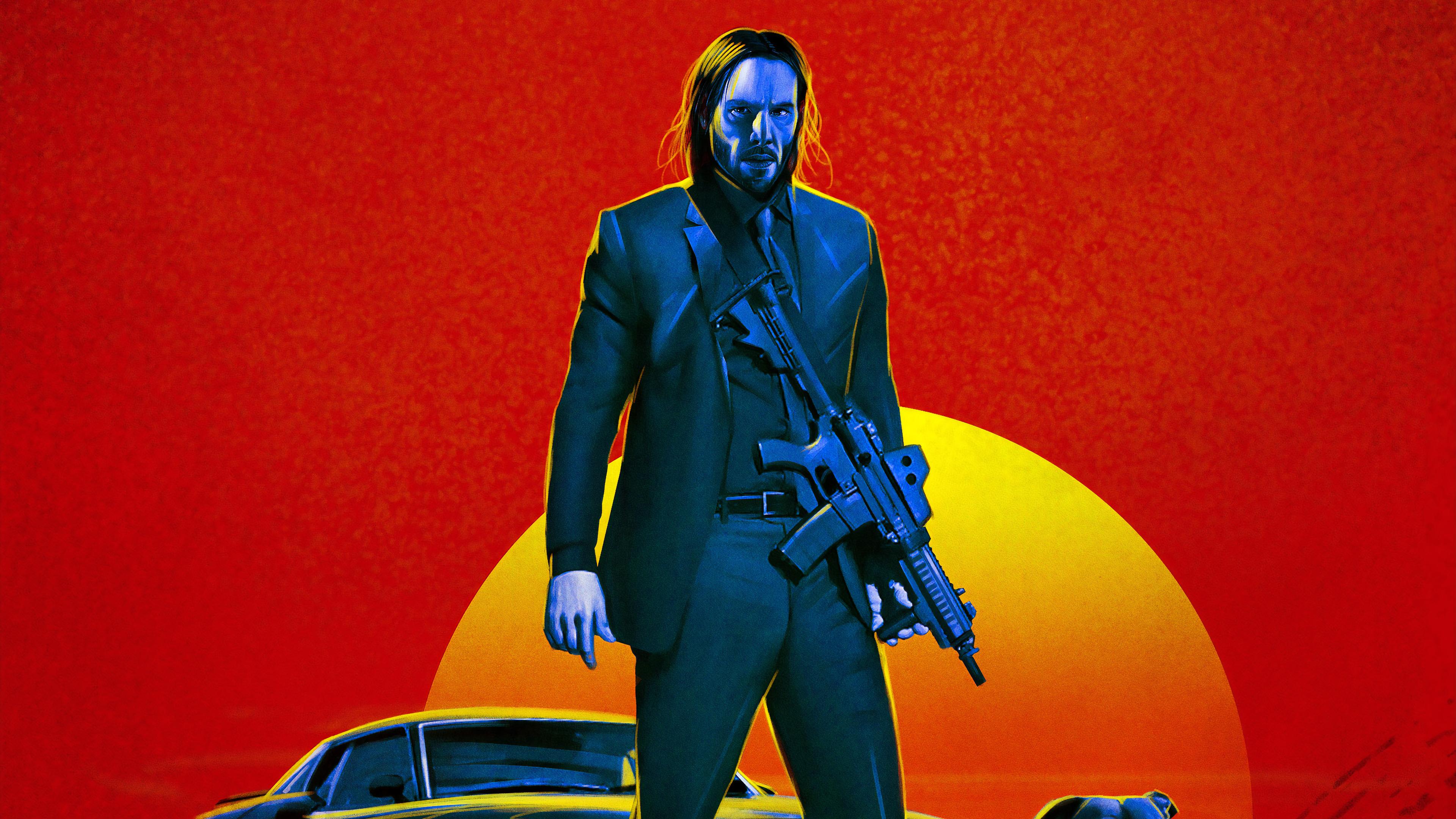 3840x2160 john wick chapter 3 HD wallpaper, background