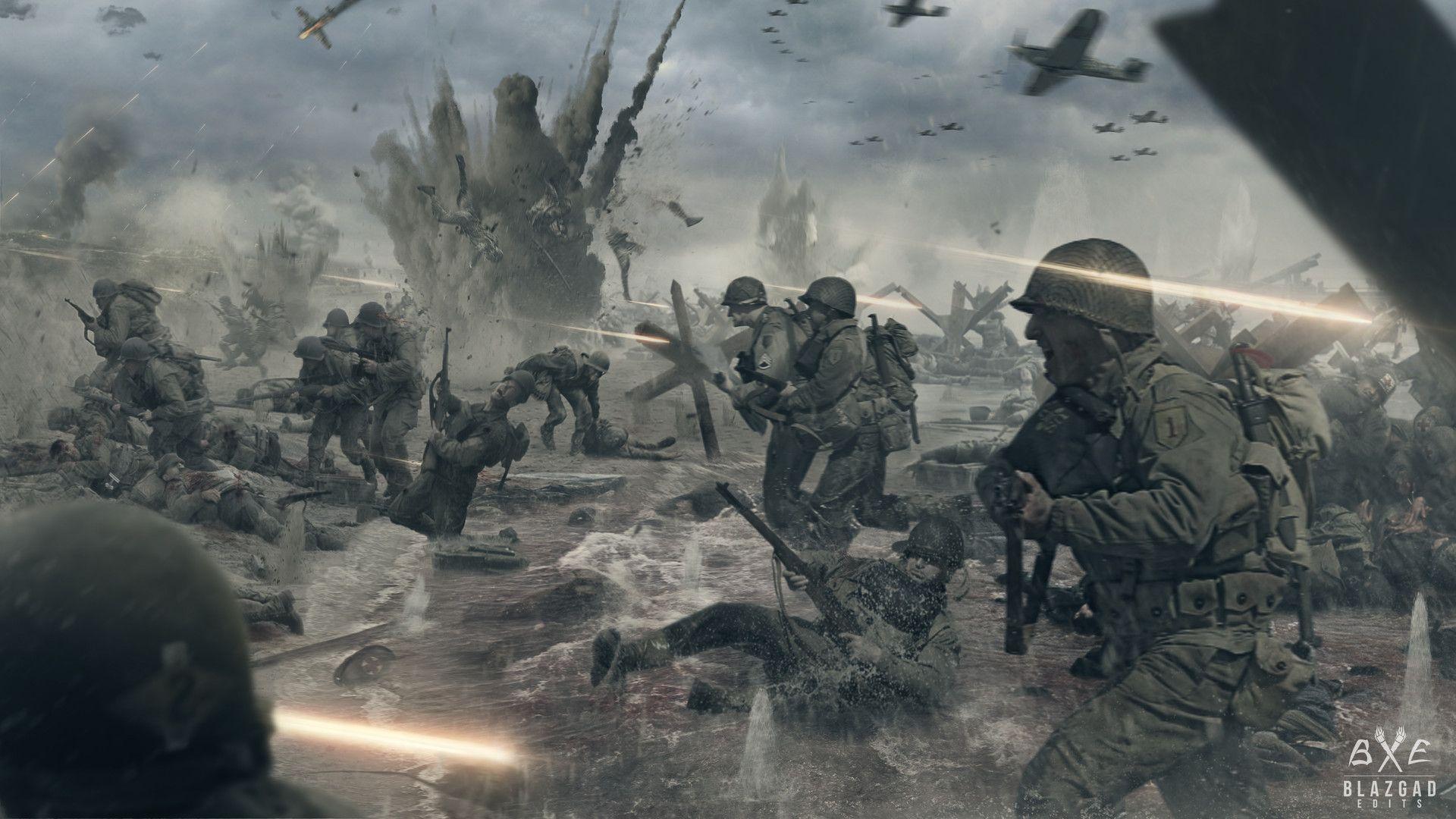 1920x1080 Omaha Beach Landings WW2 Wallpaper