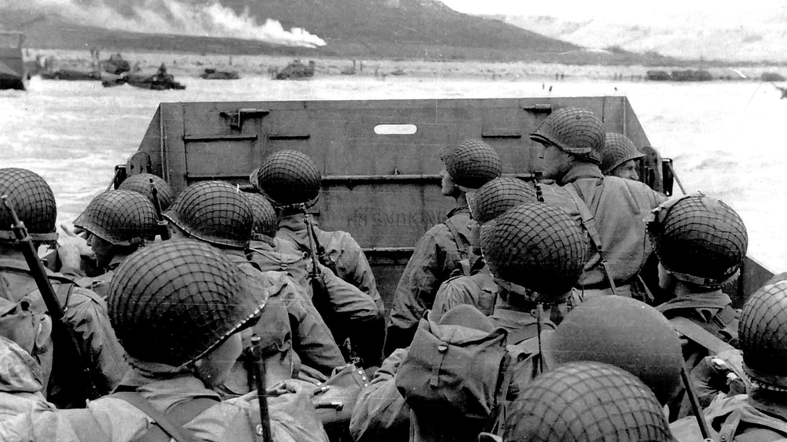 1600x900 First Wave at Omaha Beach