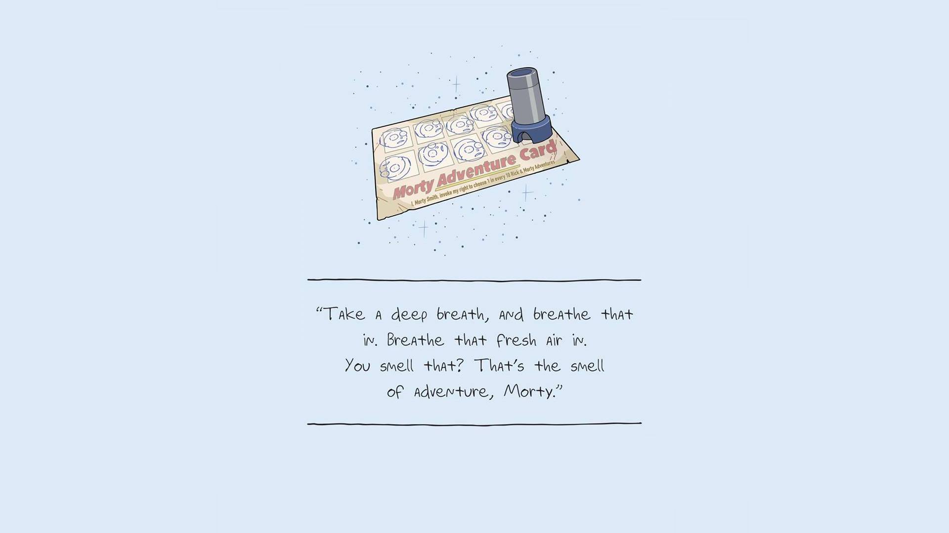 1920x1080 Rick n Morty quote wallpaper [1920x1080] (mobile version in comments): wallpaper