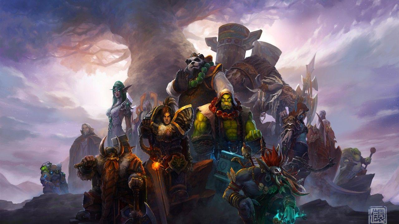 1280x720 Wallpaper Orc Warrior, Gnome Men, Panda Armor, World Of Warcraft, 4K