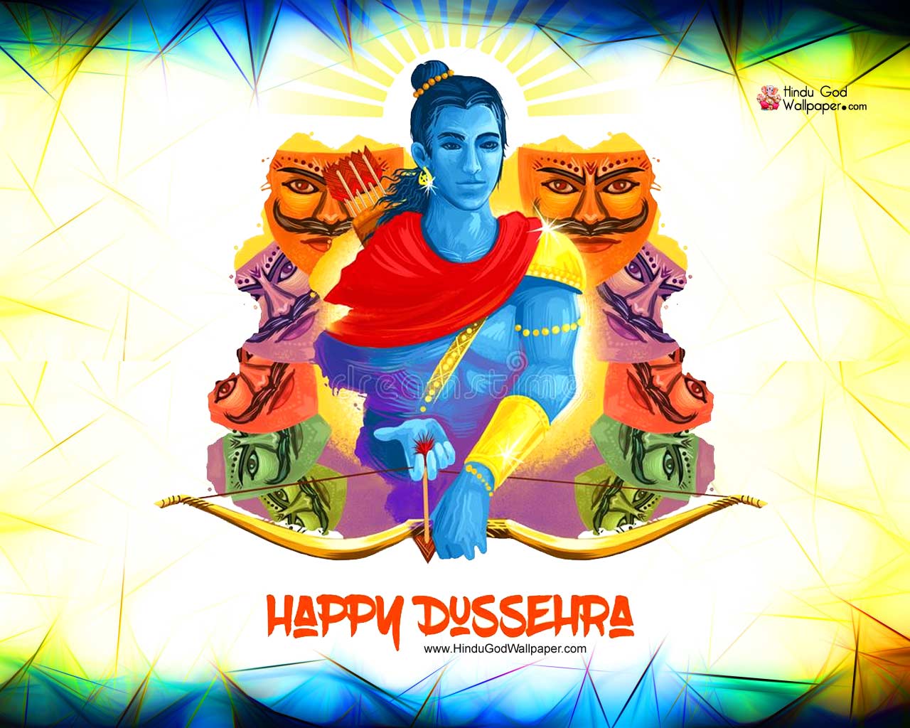 1280x1024 New Happy Dussehra Wallpaper HD Photo & Image Download