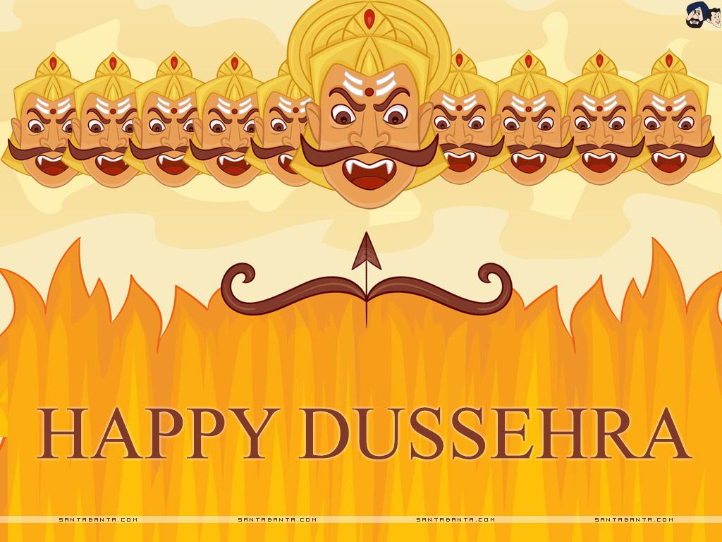 1024x768 Happy Dussehra Wallpaper