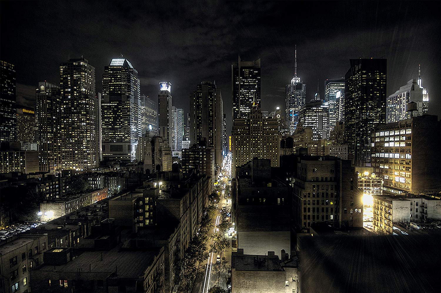 1500x997 Free download Amazoncom GREAT ART Wallpaper New York Night Skyline Wall [1500x997] for your Desktop, Mobile & Tablet. Explore New York City Wallpaper At Night. New York City At