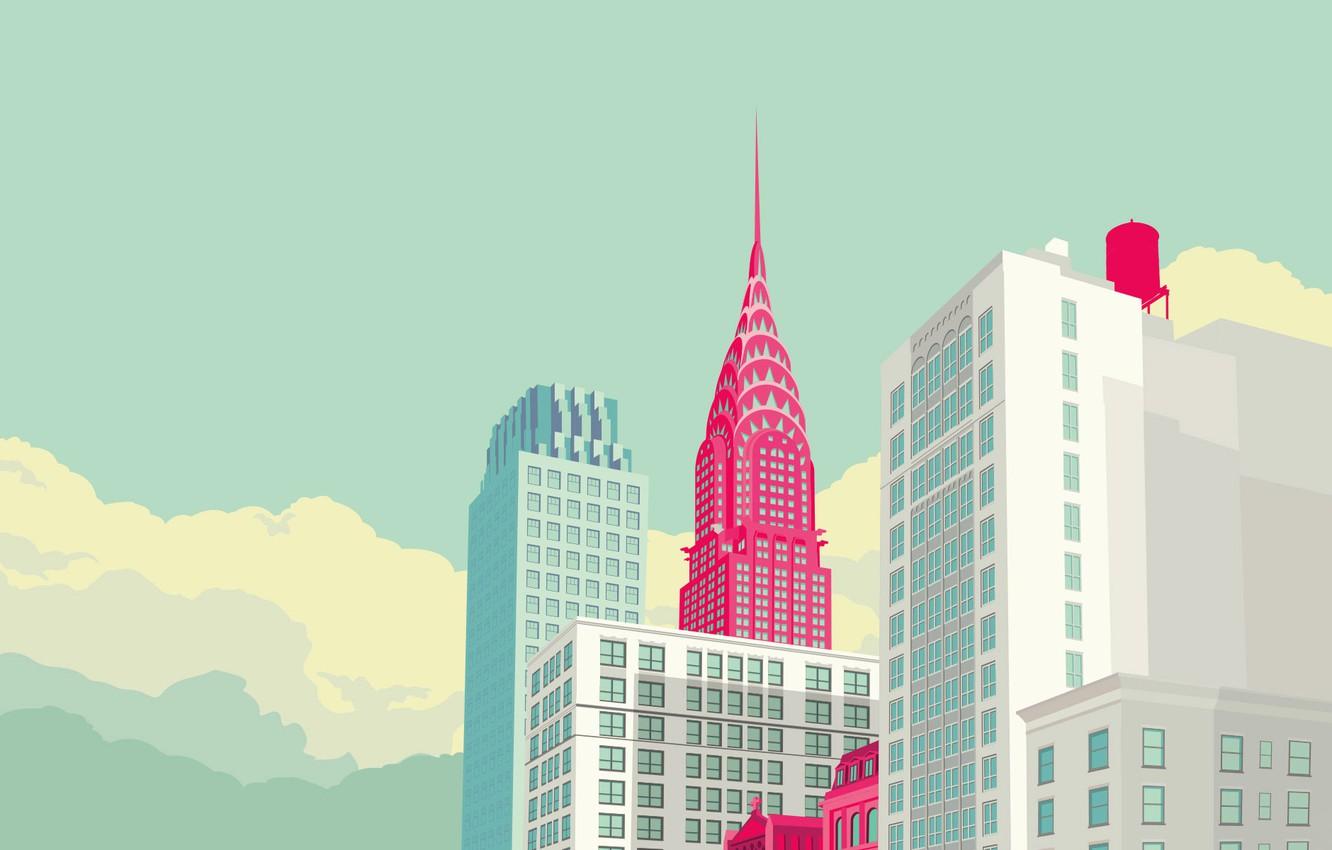 1332x850 Wallpaper the sky, clouds, the city, home, New York image for desktop, section минимализм