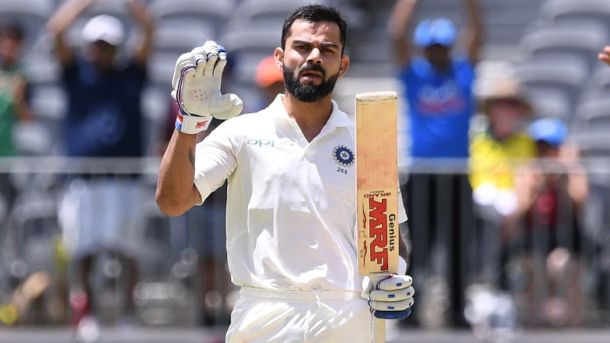 1200x675 My bat does the talking: Virat Kohli's celebration after gritty Perth hundred wows fans