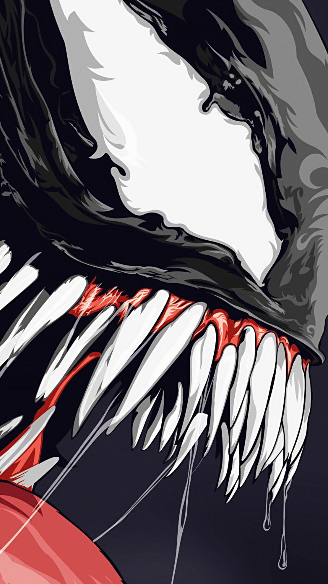 1110x1973 Venom illustration Artwork Wallpaper