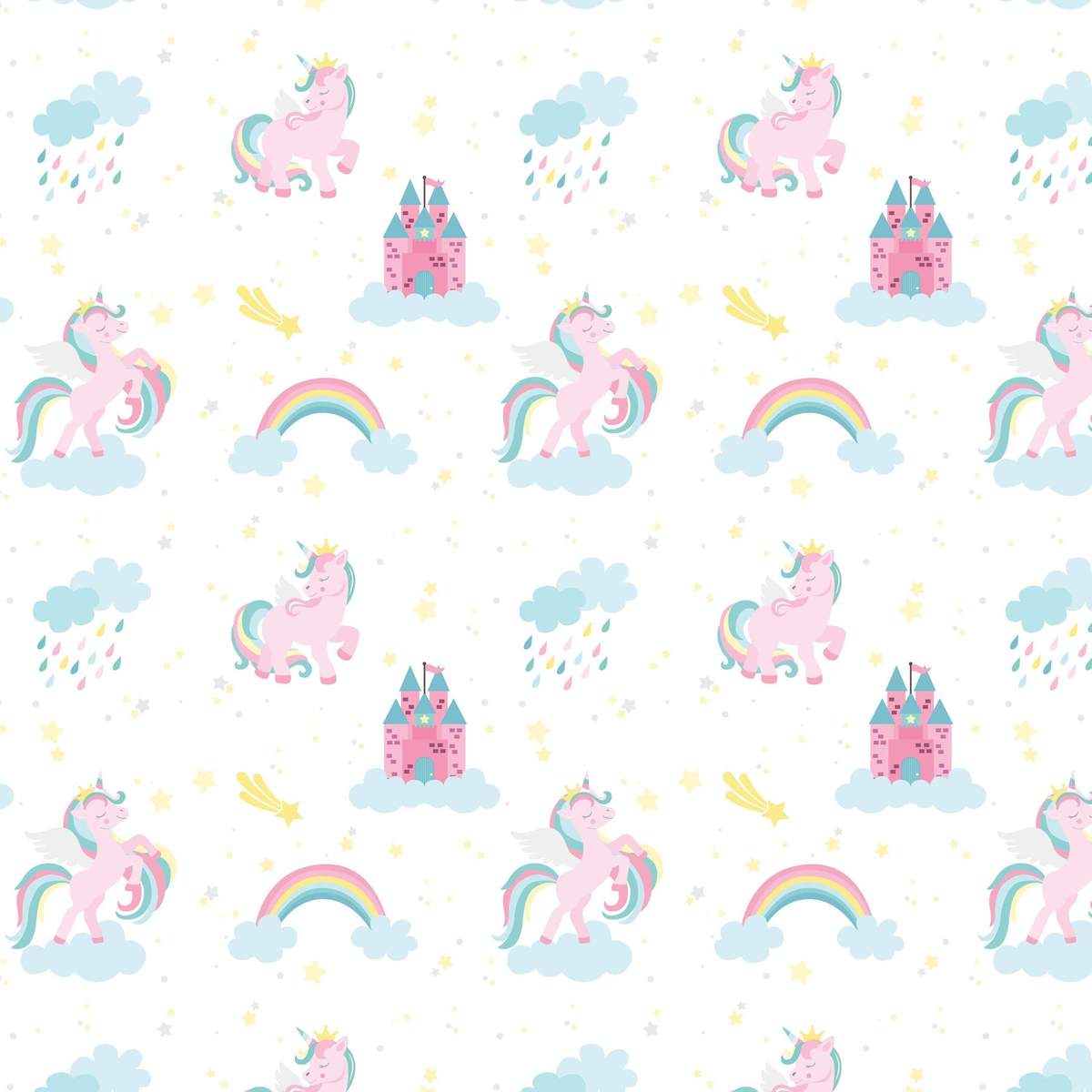 1200x1200 Unicorn Custom Kids Wallpaper Baby Girl Nursery Décor Kids Room Design
