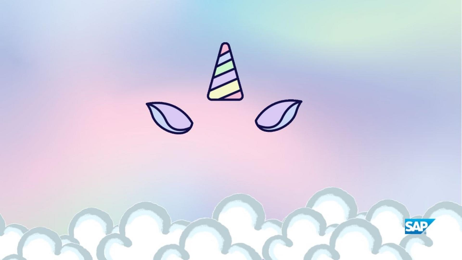 1920x1080 Unicorn background for your Online Meetings
