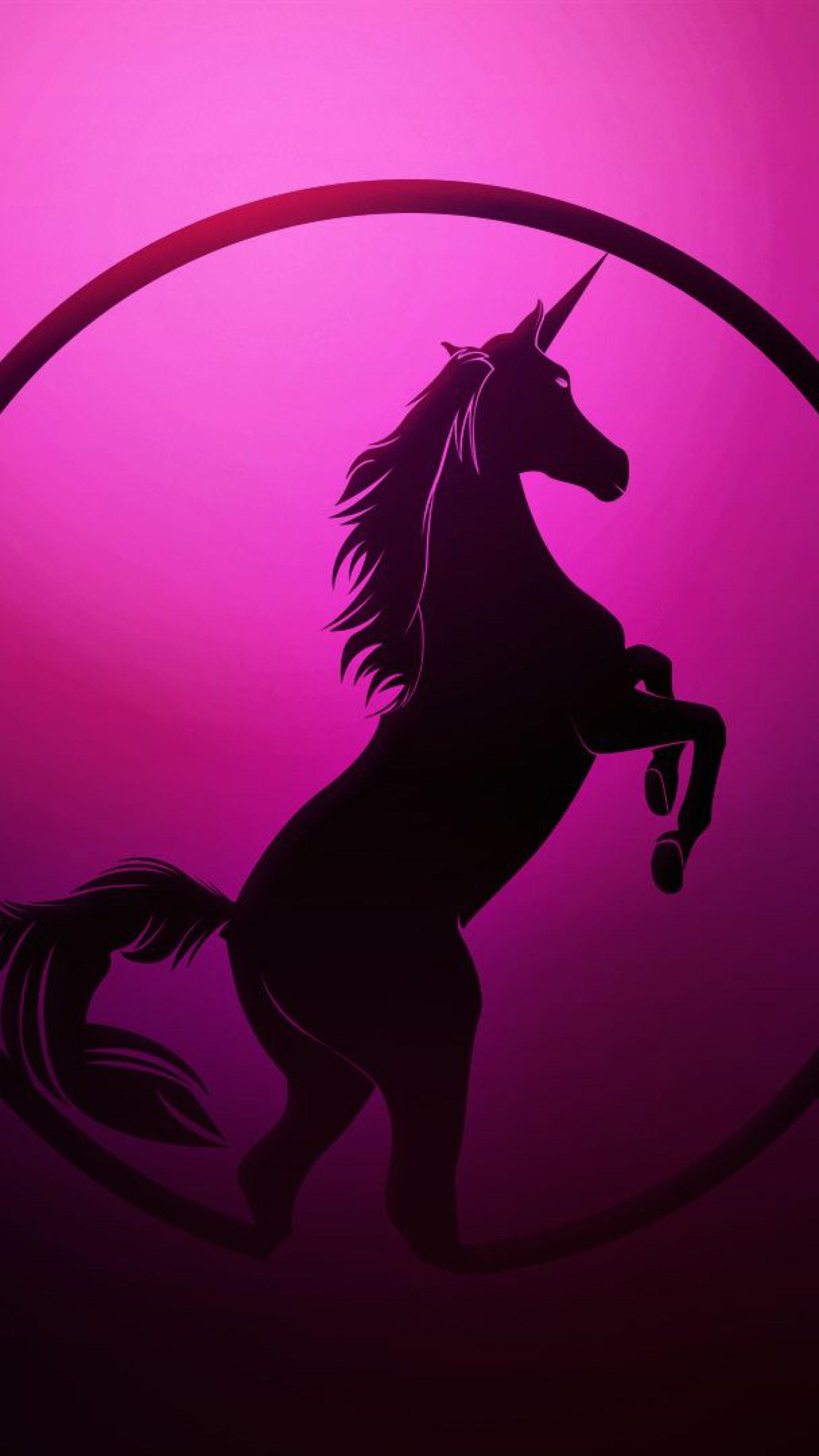 1350x2400 Pink and Black Unicorn • Wallpaper For You HD Wallpaper For Desktop & Mobile