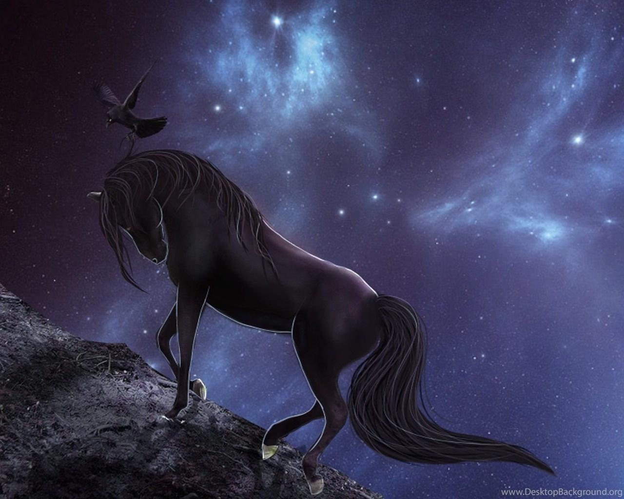 1280x1024 Fantasy Animal Horse Beautiful Sky Grow Wallpaper Desktop Background