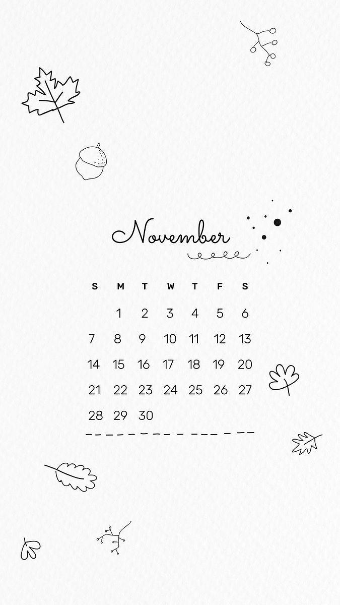 675x1200 November 2021 mobile wallpaper vector