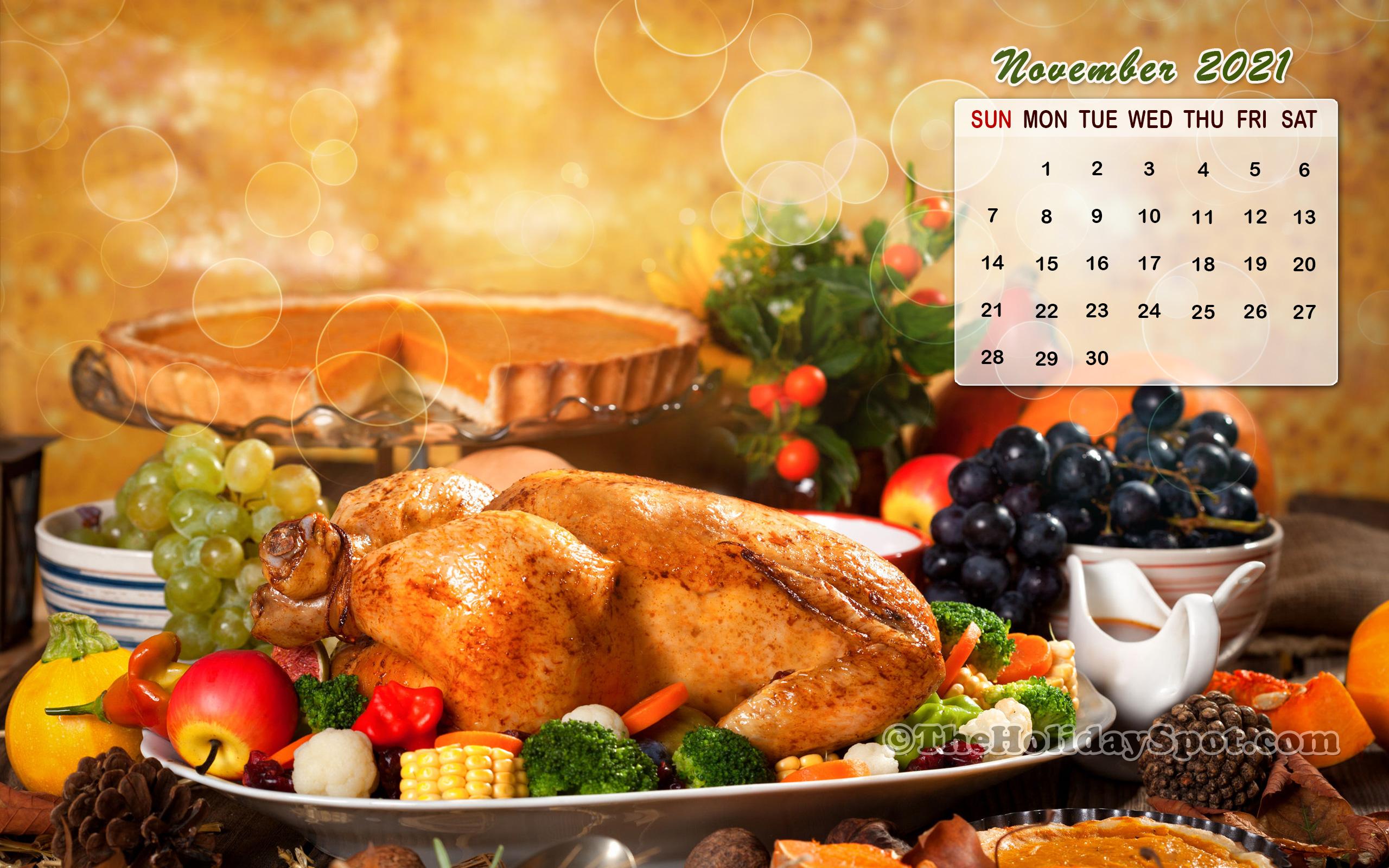 2560x1600 November 2021 Calendar Wallpaper from TheHolidaySpot