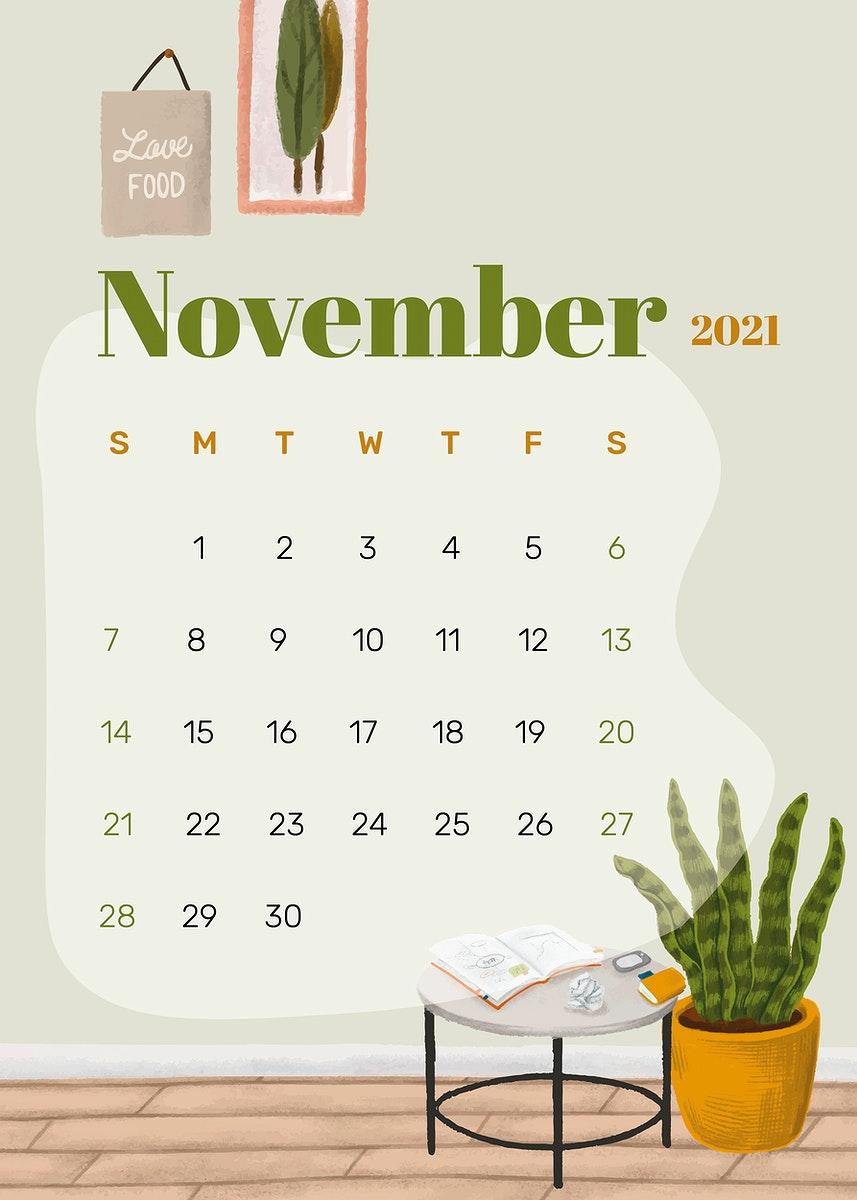 857x1200 Nov Calendar 2021 Image Wallpaper