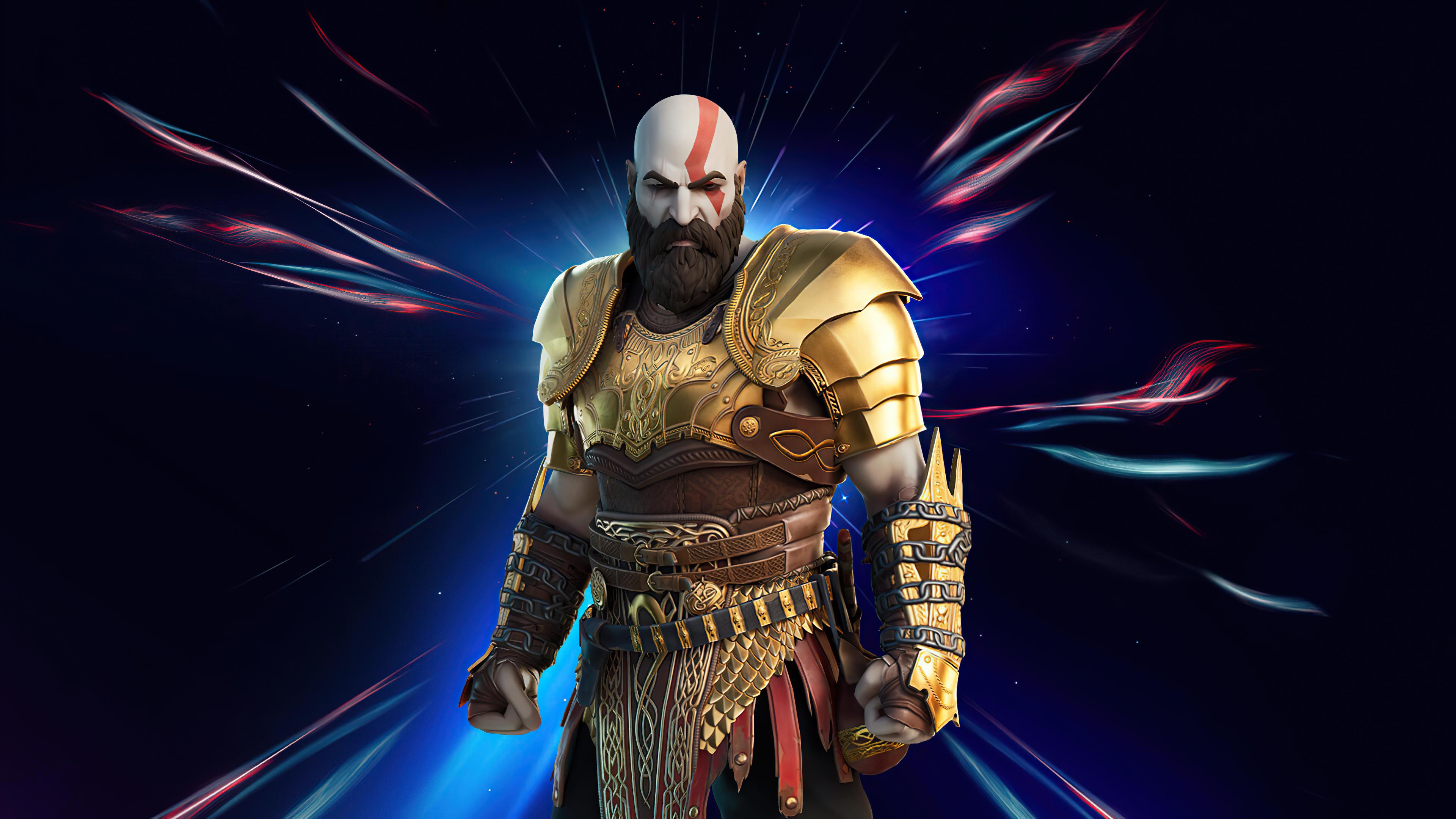 3840x2160 Wallpaper 4k Kratos In Fortnite Chapter 2 Season 5 4k Wallpaper