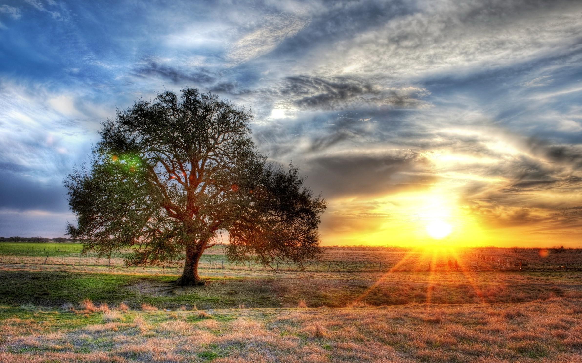 2384x1485 nature, Sunrise, Sunset, HDR Wallpaper HD / Desktop and Mobile Background
