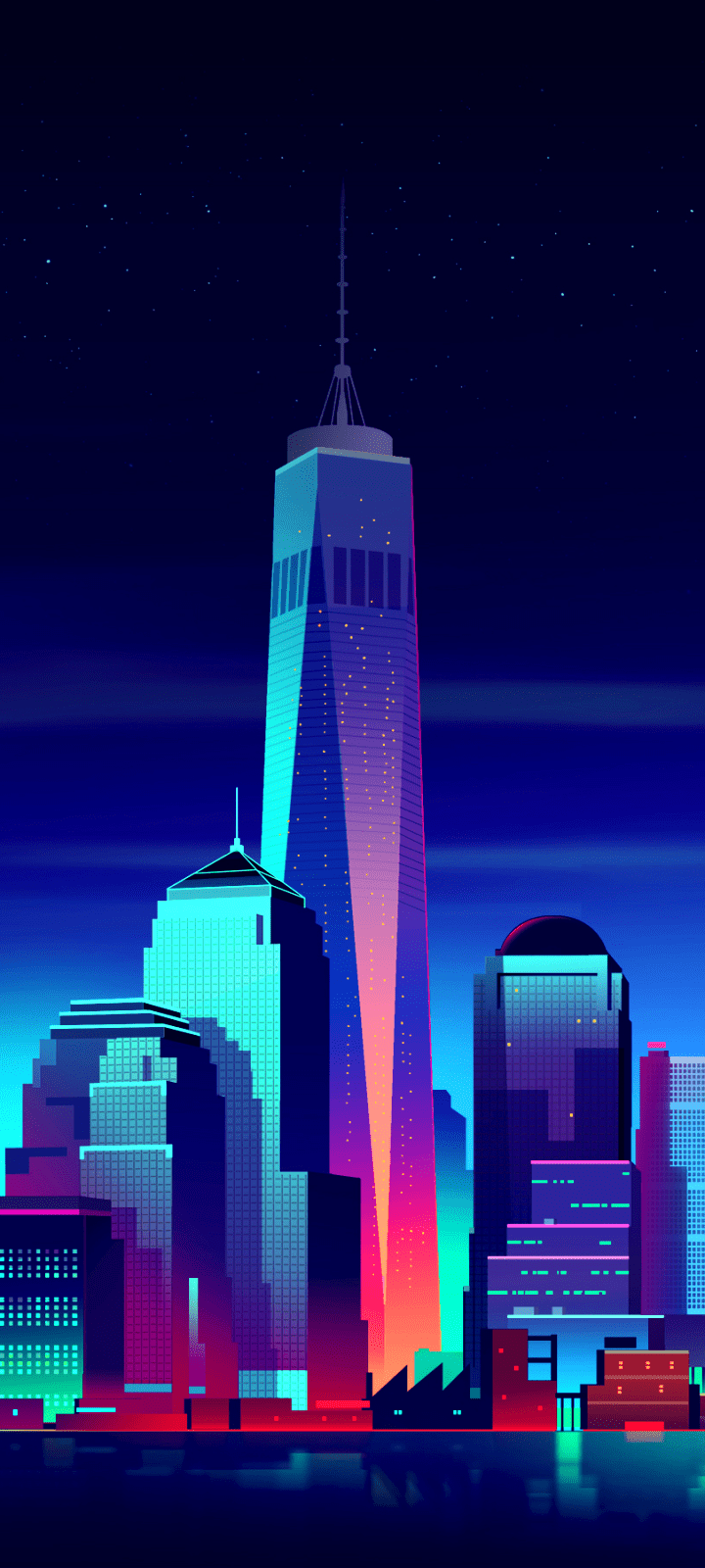 720x1600 Man Made New York