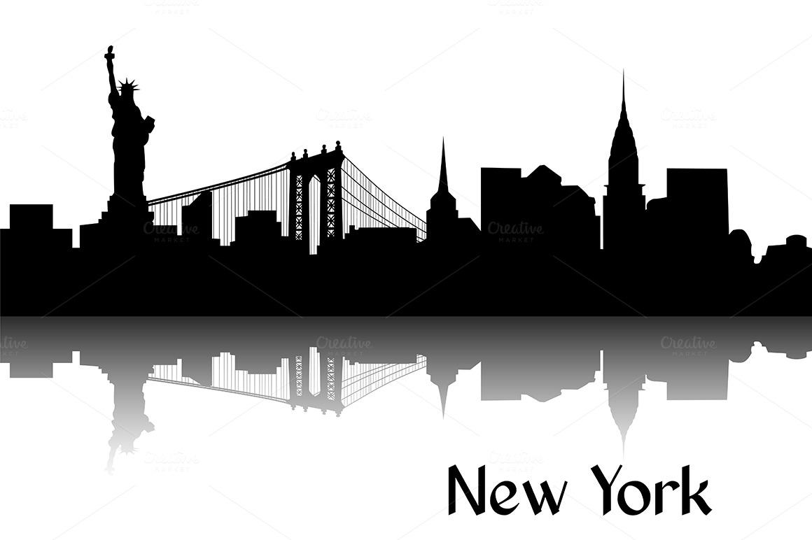 1160x772 Free download Silhouette of New York Illustrations on Creative Market [1160x772] for your Desktop, Mobile & Tablet. Explore Modern Silhouettes Wallpaper. Silhouette Wallpaper for Walls, Tree Silhouette Wallpaper, Woman Silhouette Wallpaper
