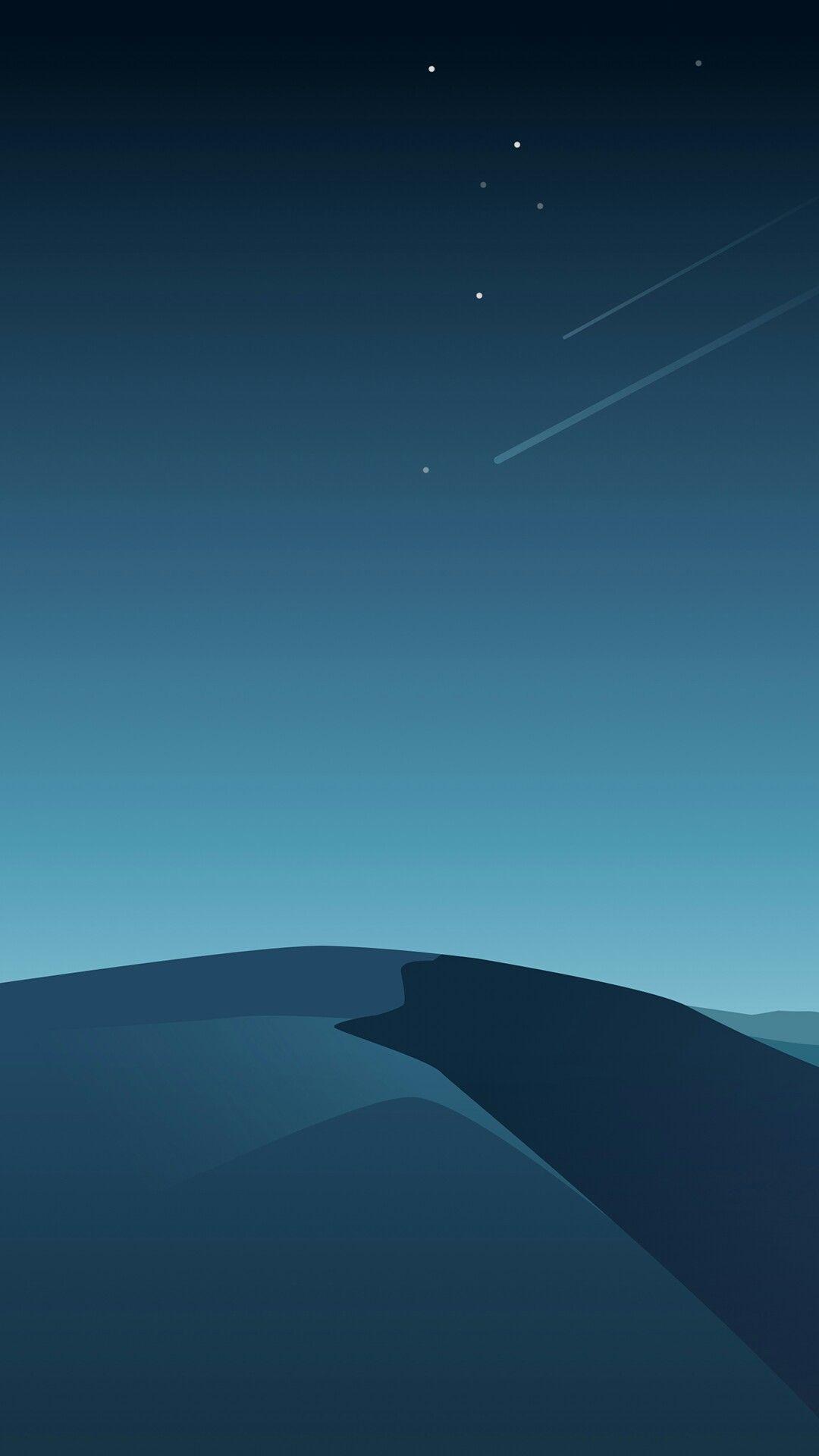 1080x1920 Minimal Blue Mobile Wallpaper
