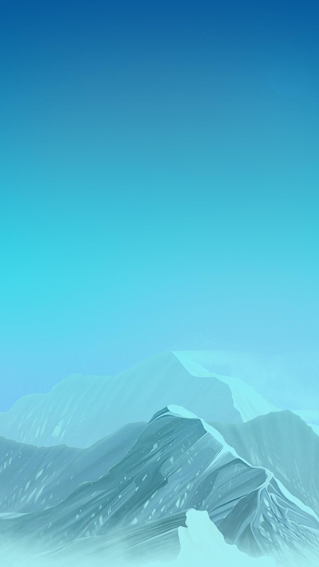 1080x1920 Mobile Minimalist Blue Wallpaper