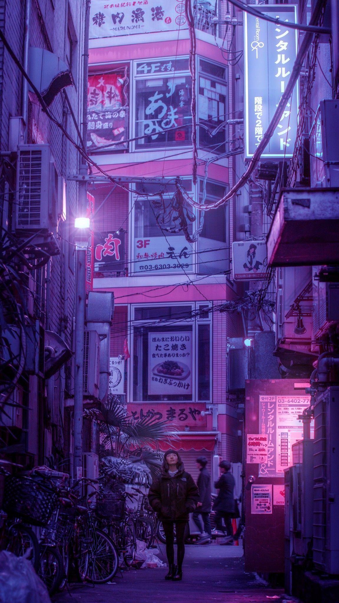 1151x2047 Lo Fi Japan Wallpaper Free Lo Fi Japan Background - Urban photography, Neon aesthetic, Anime scenery wallpaper