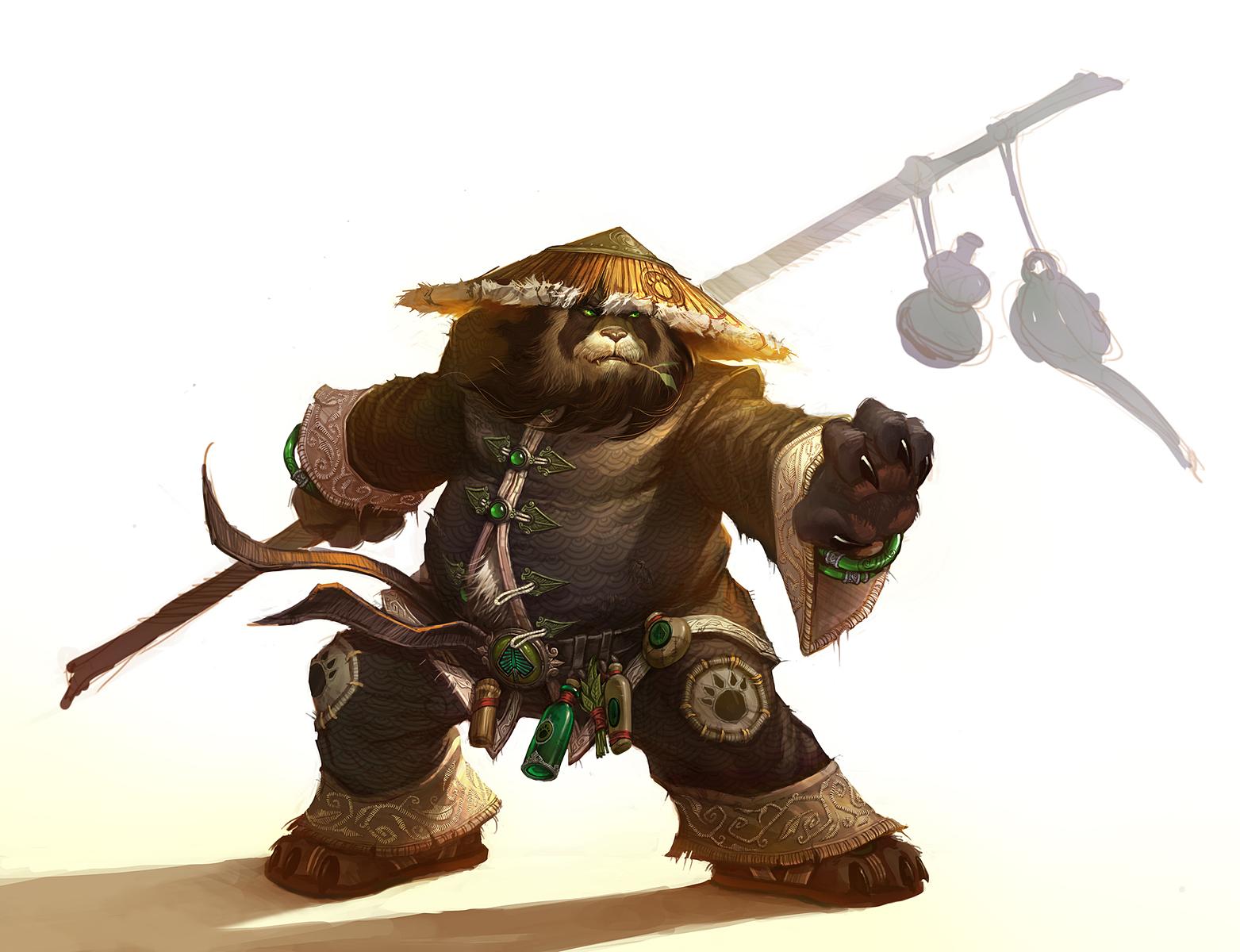 1563x1200 World of Warcraft: Mists of Pandaria Panda Wallpaper