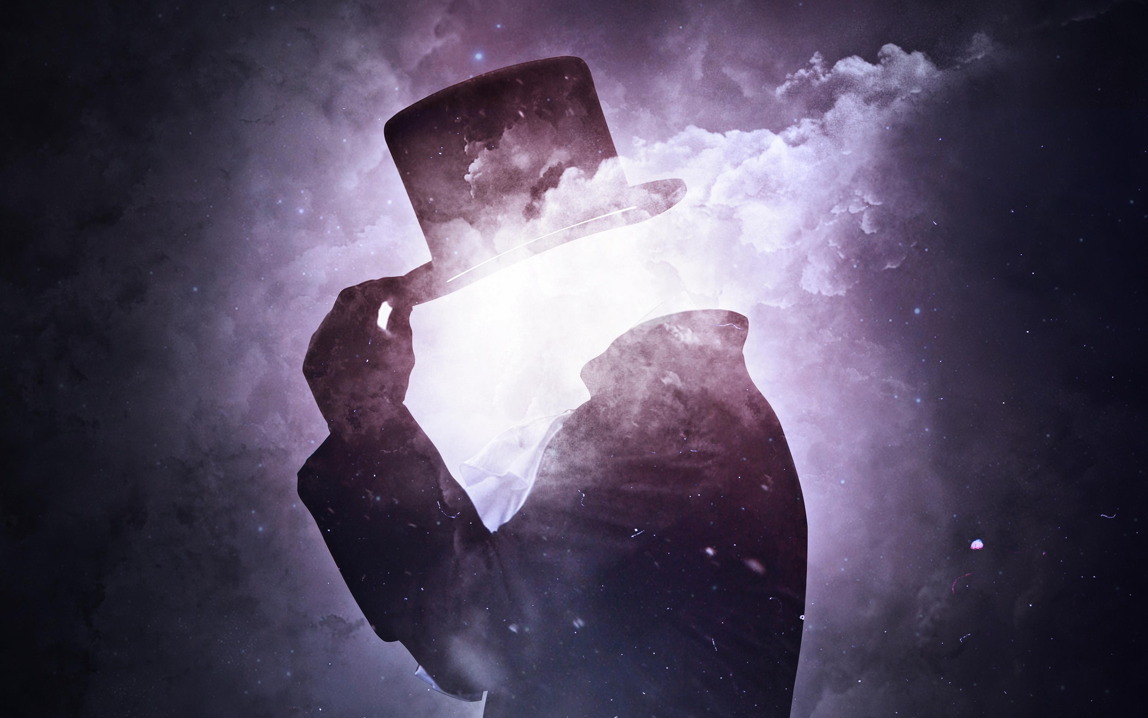 3840x2400 Invisible Space Man 4K Wallpaper