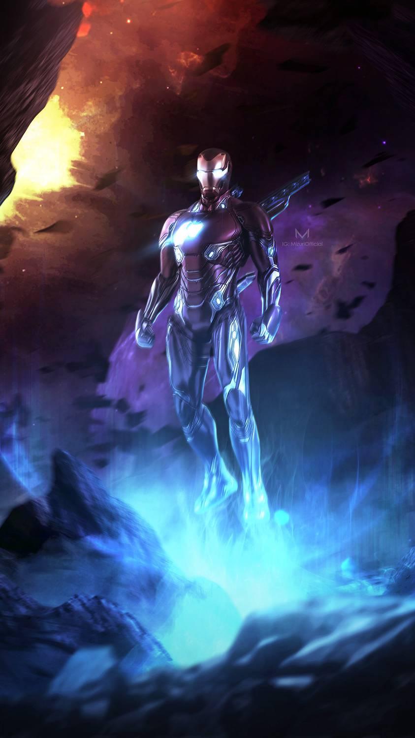 843x1500 Iron Man In Space IPhone Wallpaper Wallpaper : iPhone Wallpaper
