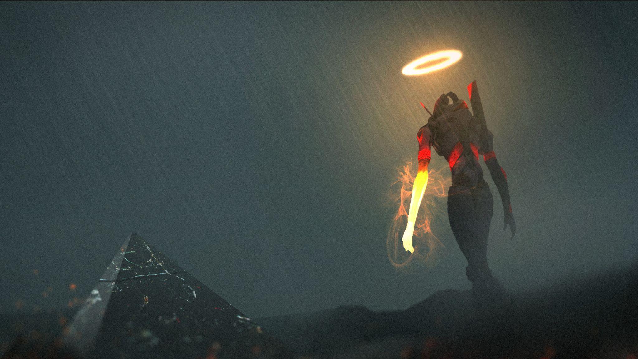 2048x1152 Neon Genesis Evangelion Mech EVA Unit 13 2048x1152
