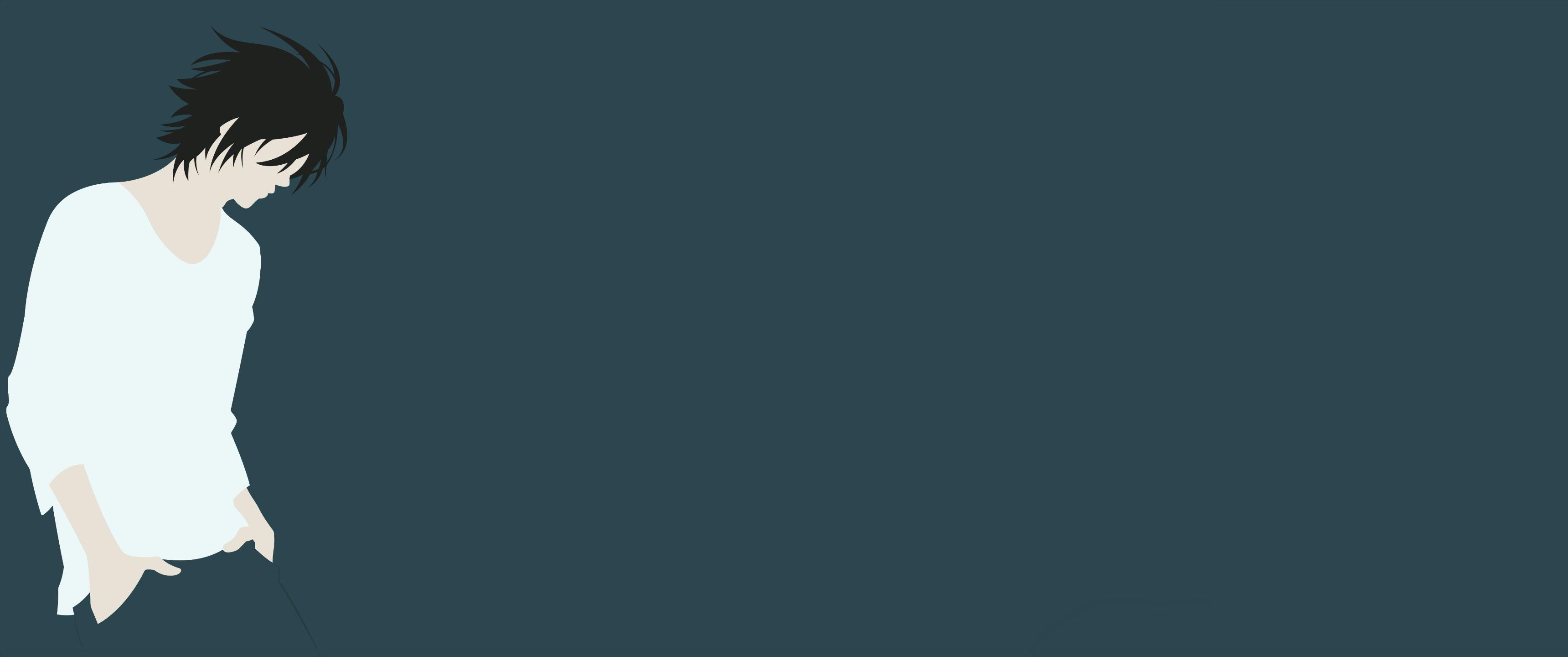 3440x1440 Anime Minimalist Wallpaper (Ultra Wide) (2021)
