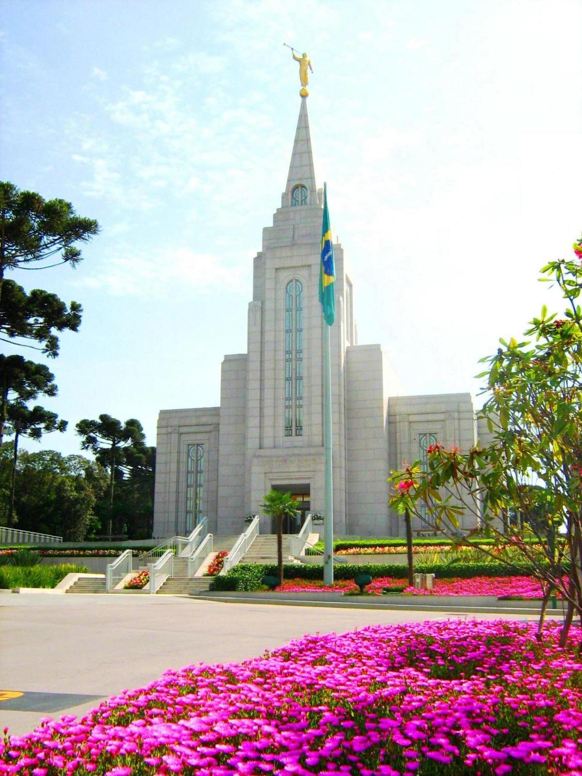 1200x1600 The Curitiba Brazil Temple and Grounds during