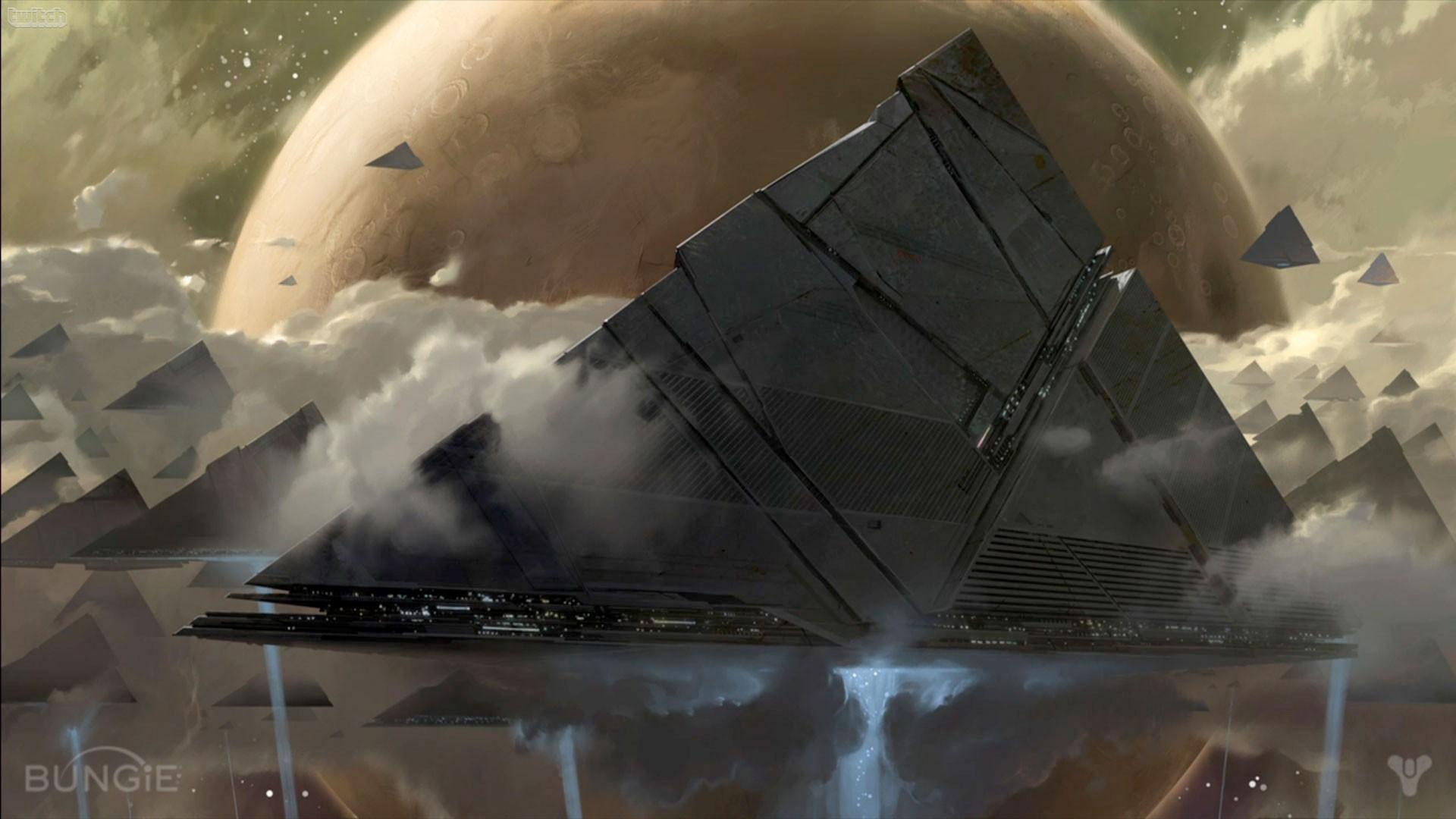1920x1080 #digital art, #Bungie, #Destiny (video game), #science fiction, #video games, #artwork, #spaceship, wallpaper. Mocah HD Wallpaper