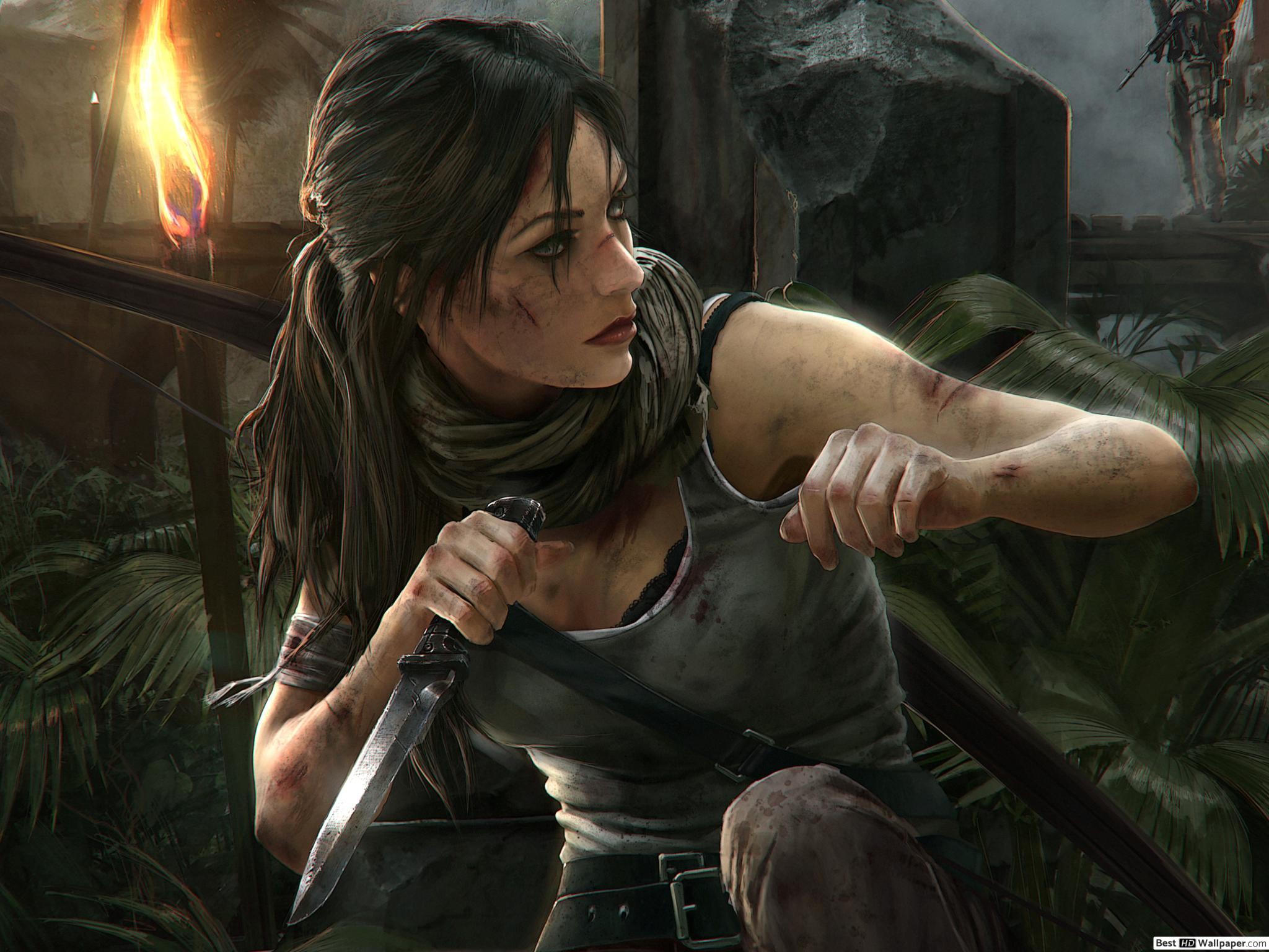 2048x1536 Rise of the Tomb Raider (video game) Croft (digital artwork) HD wallpaper download
