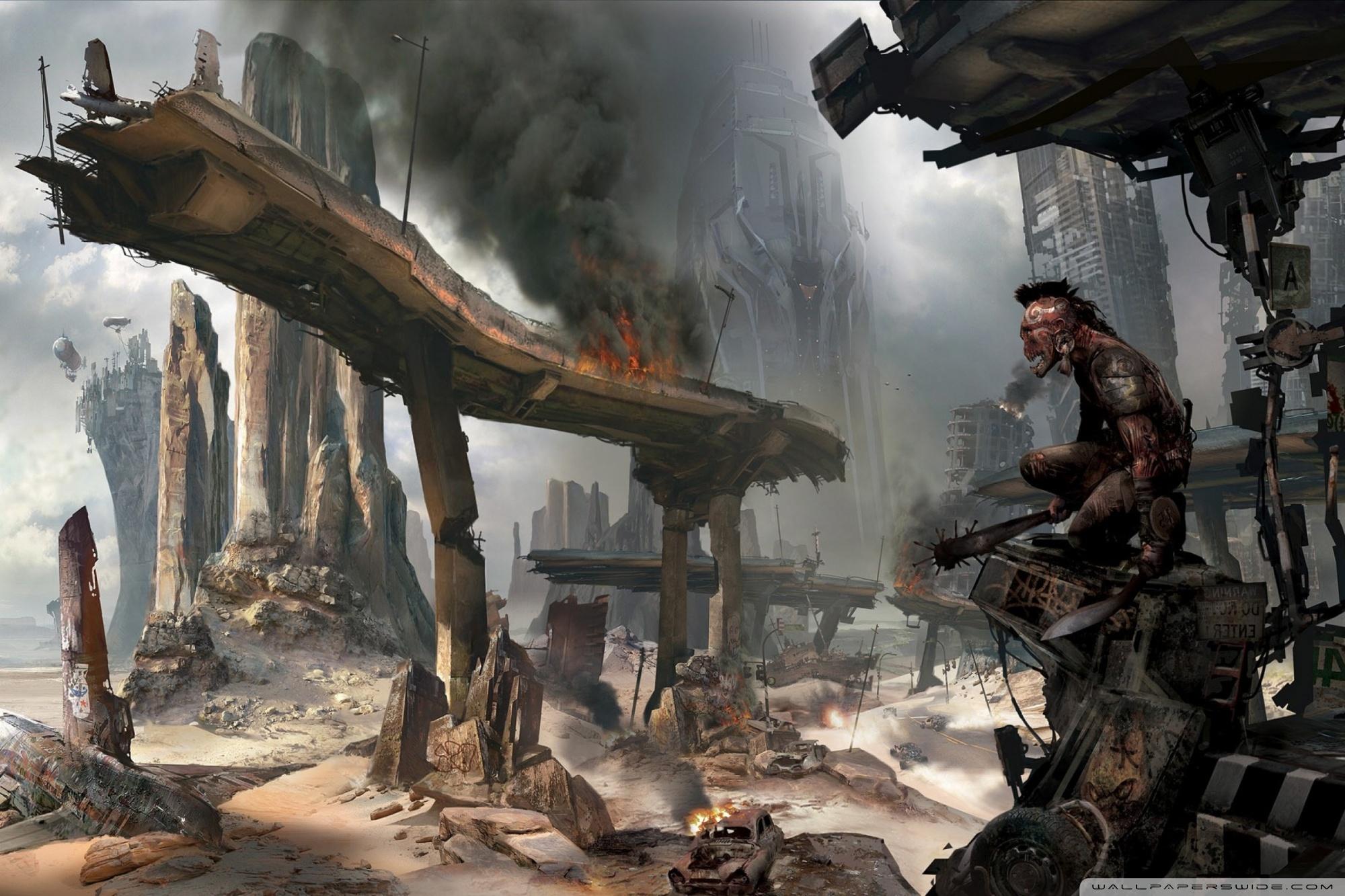 2000x1333 Rage Game Concept Art Ultra HD Desktop Background Wallpaper for