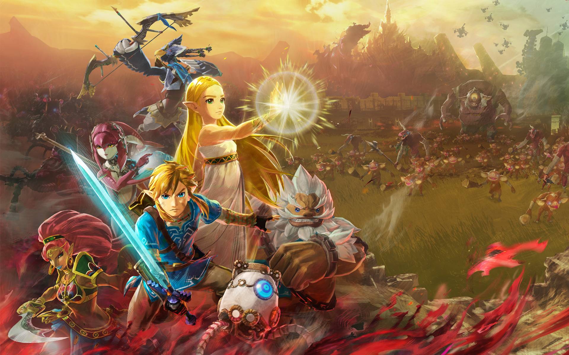 1920x1200 Hyrule Warriors: Age of Calamity Wallpaper with Monocle