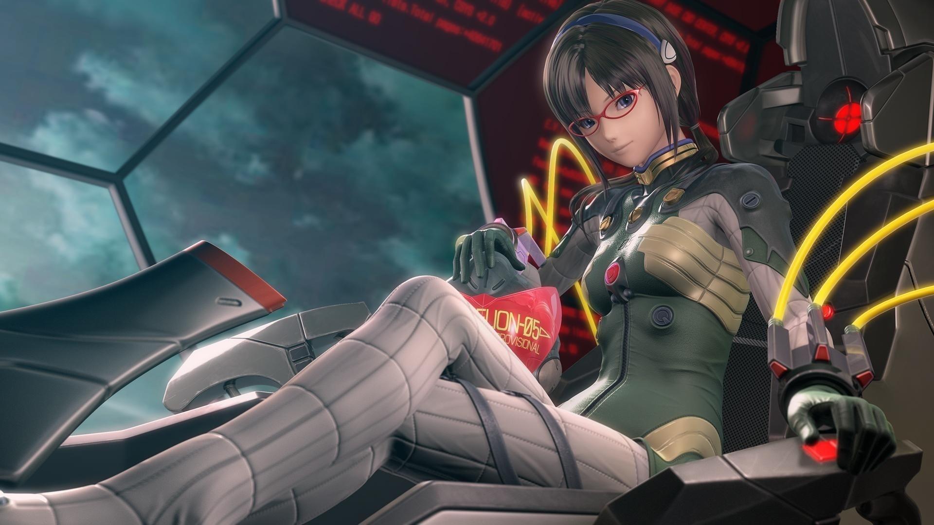 1920x1080 Neon Genesis Evangelion Anime Girl Wallpaper in jpg format for free download