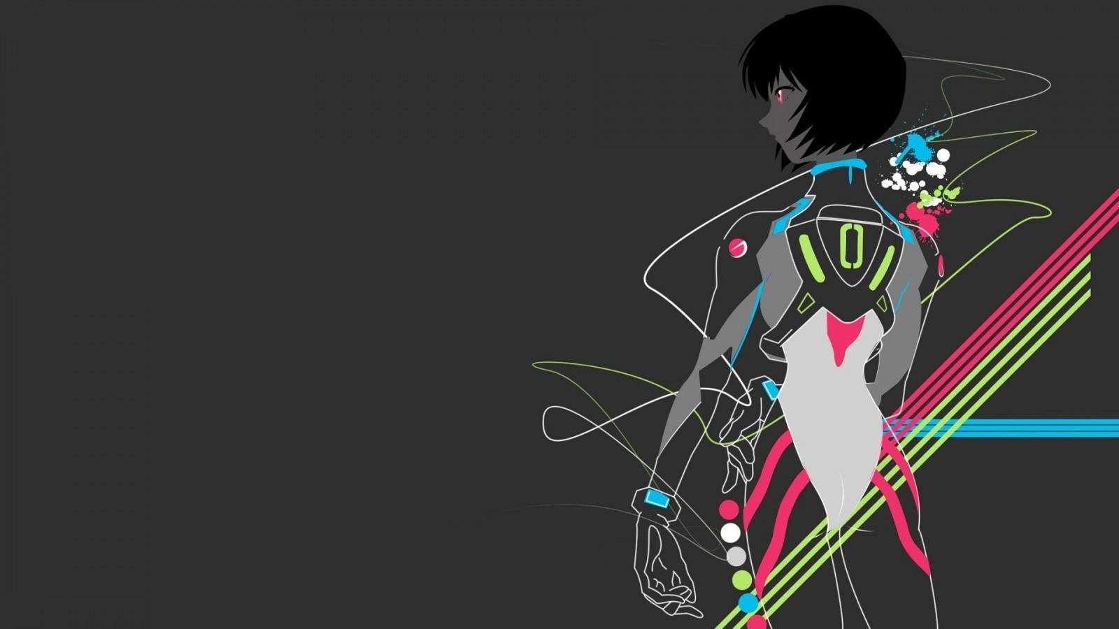 1600x900 illustration, anime, anime girls, Neon Genesis Evangelion, Ayanami Rei, computer wallpaper, font High quality walls