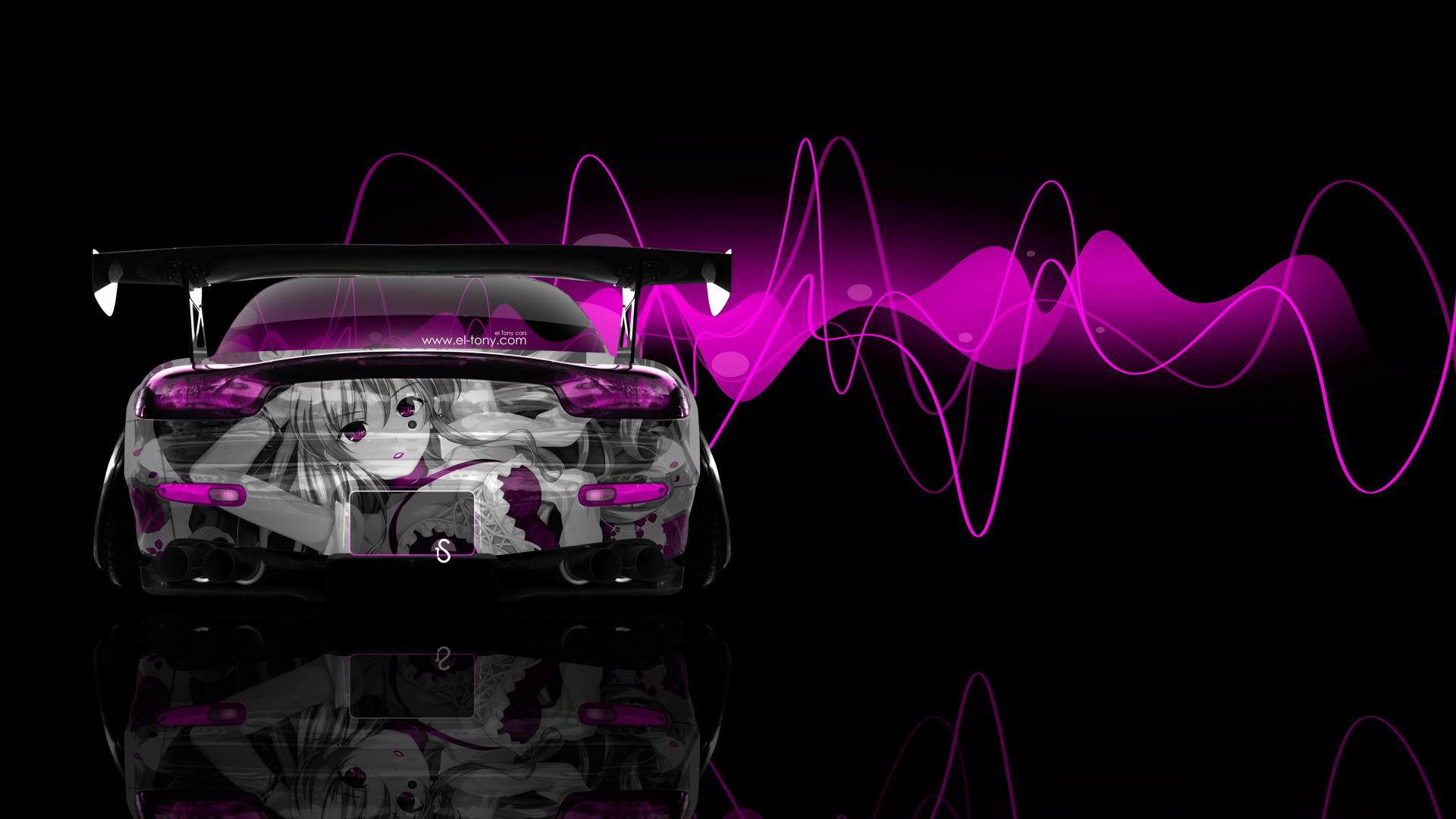 1920x1080 Free download Back Anime Girl Aerography Car 2015 Pink Neon Effects 4K Wallpaper [3840x2160] for your Desktop, Mobile & Tablet. Explore 4K Anime WallpaperK HD Wallpaper