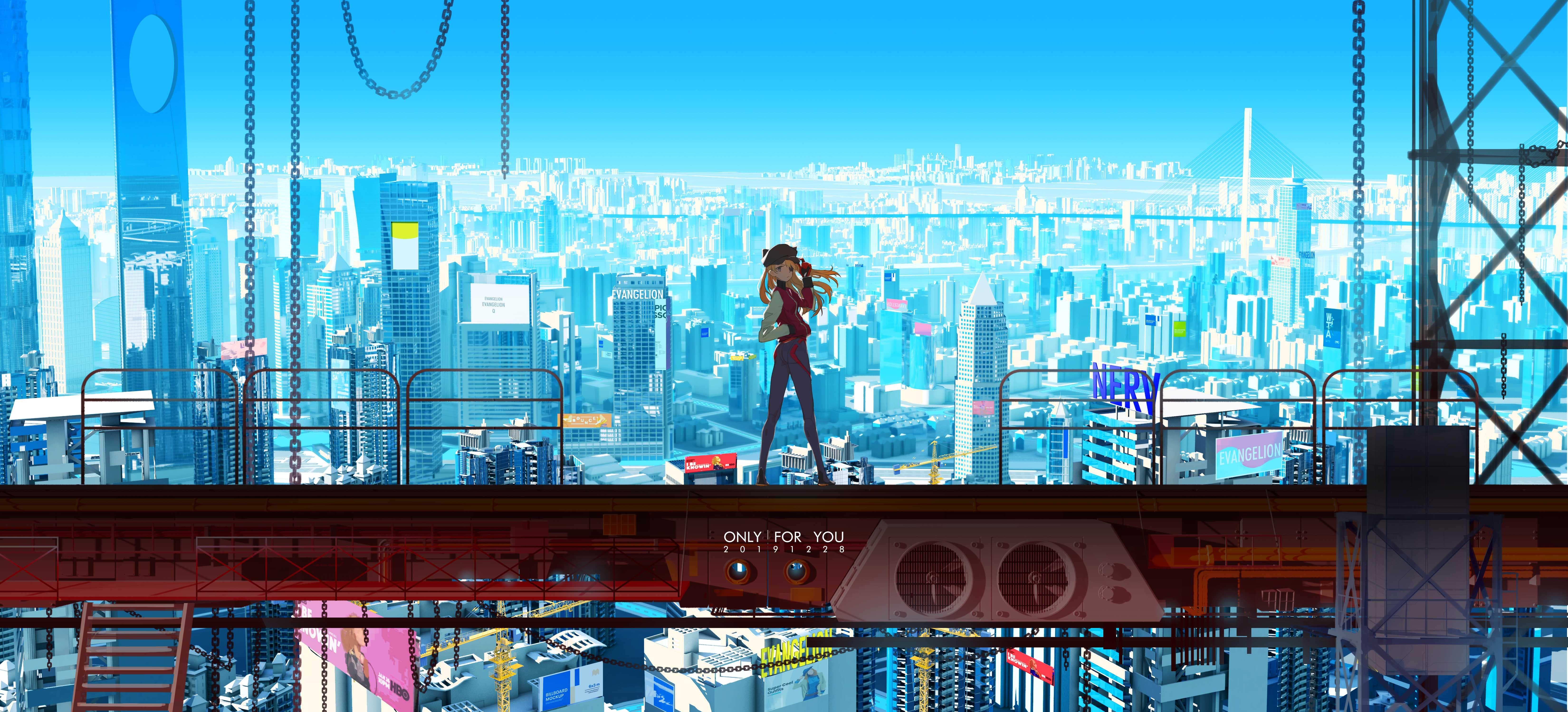 6600x3000 Wallpaper / neon genesis evangelion, asuka langley soryu, anime girl, anime, hd, 4k, 5k