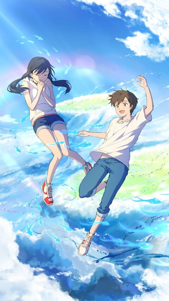 700x1245 Hina and Hodaka Wallpaper. Anime background, Anime scenery, Anime films