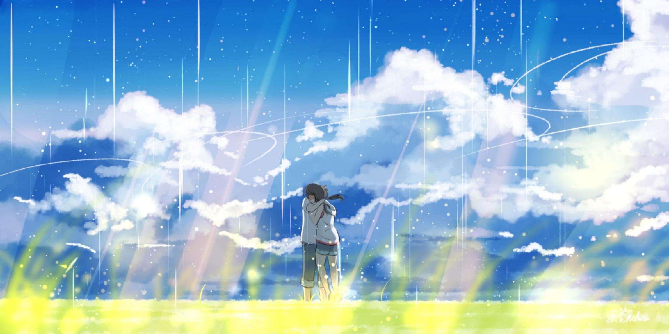 2300x1150 Hina Amano Hodaka Morishima Wallpaper:2300x1150