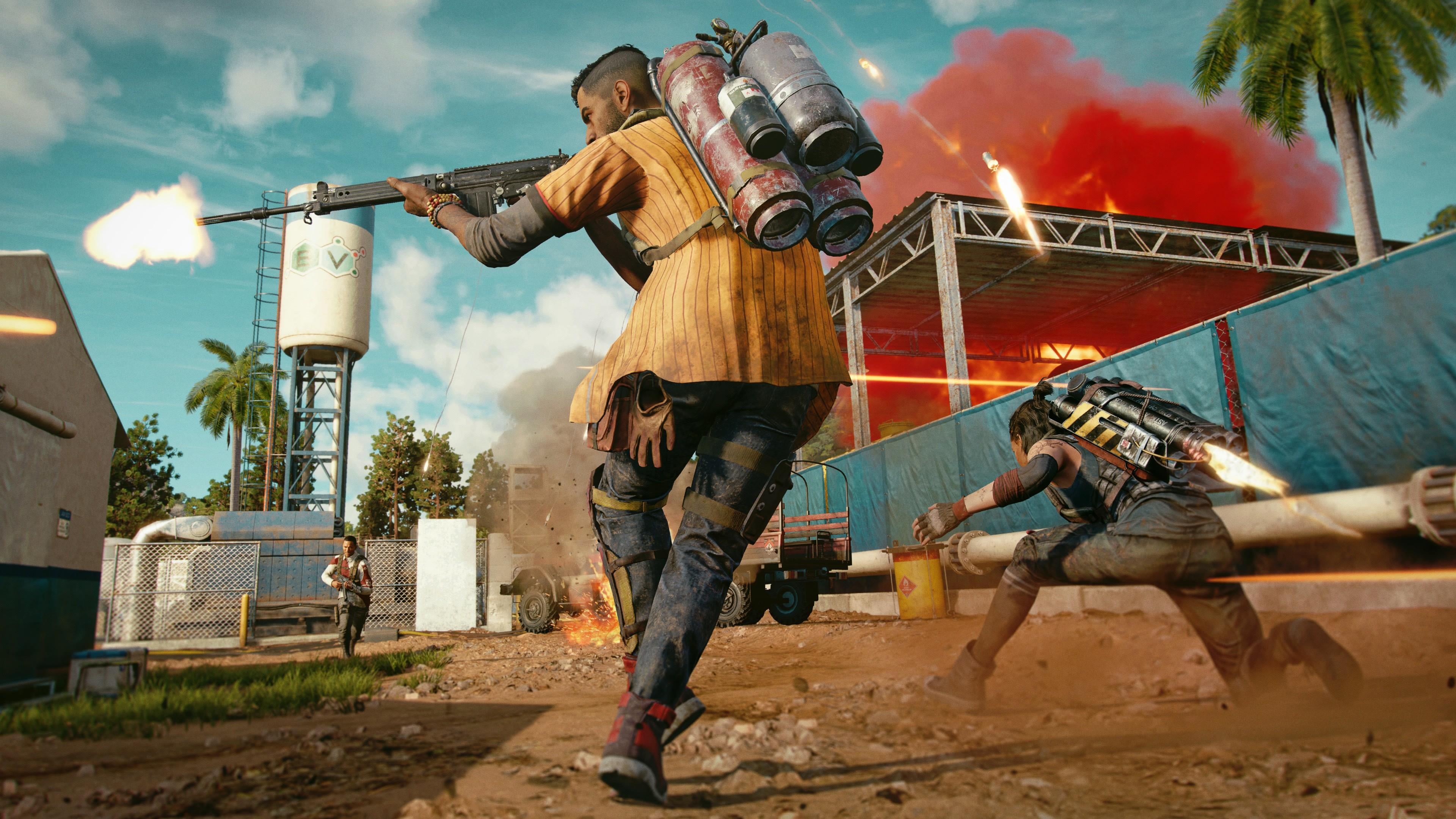 3840x2160 Dani Rojas Giancarlo Esposito Anton Castillo Troy Baker Pagan Min Michael Mando Vaas Montenegro 4K HD Far Cry 6 Wallpaper