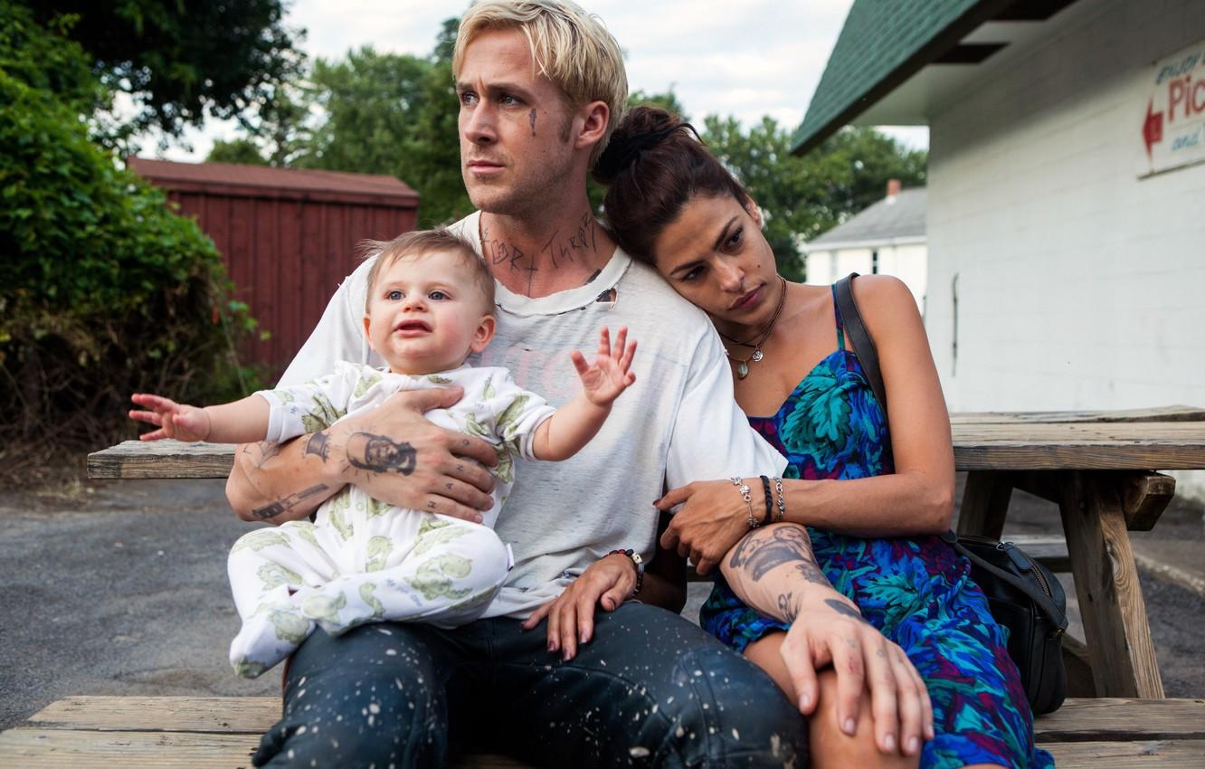1332x850 Wallpaper child, Eva Mendes, Thriller, drama, crime, Ryan Gosling, Ryan Gosling, The Place Beyond the Pines, Luke, The place beyond the pines, Romina image for desktop, section фильмы