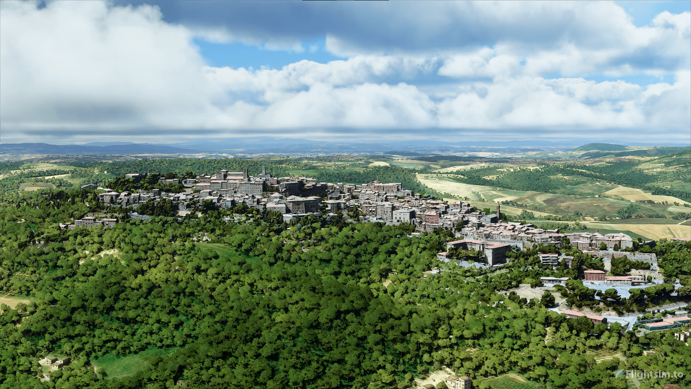 1400x788 Montepulciano, Tuscany, Italy Microsoft Flight Simulator