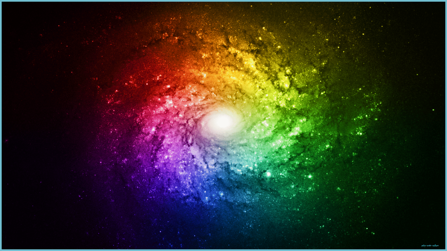 1862x1047 Rainbow Galaxy Bright Wallpaper Full HD By RainbowChipsette On Rainbow Wallpaper