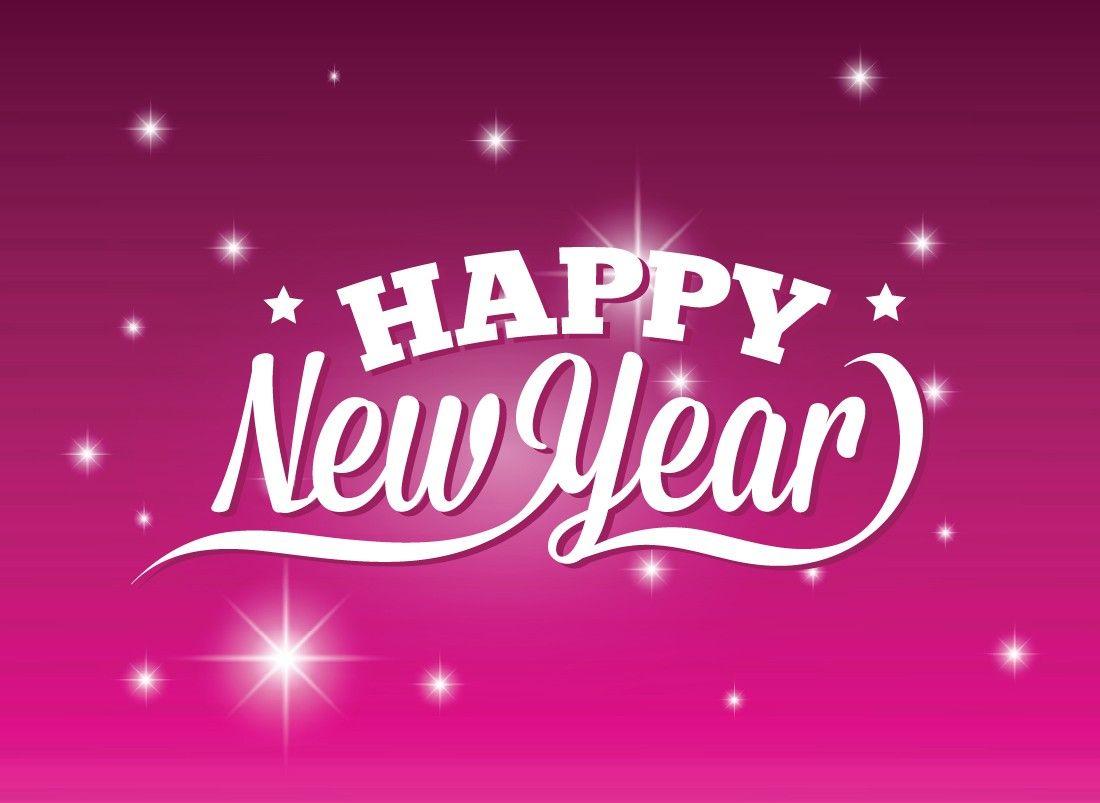 1100x803 Purple Happy New Year Wallpaper