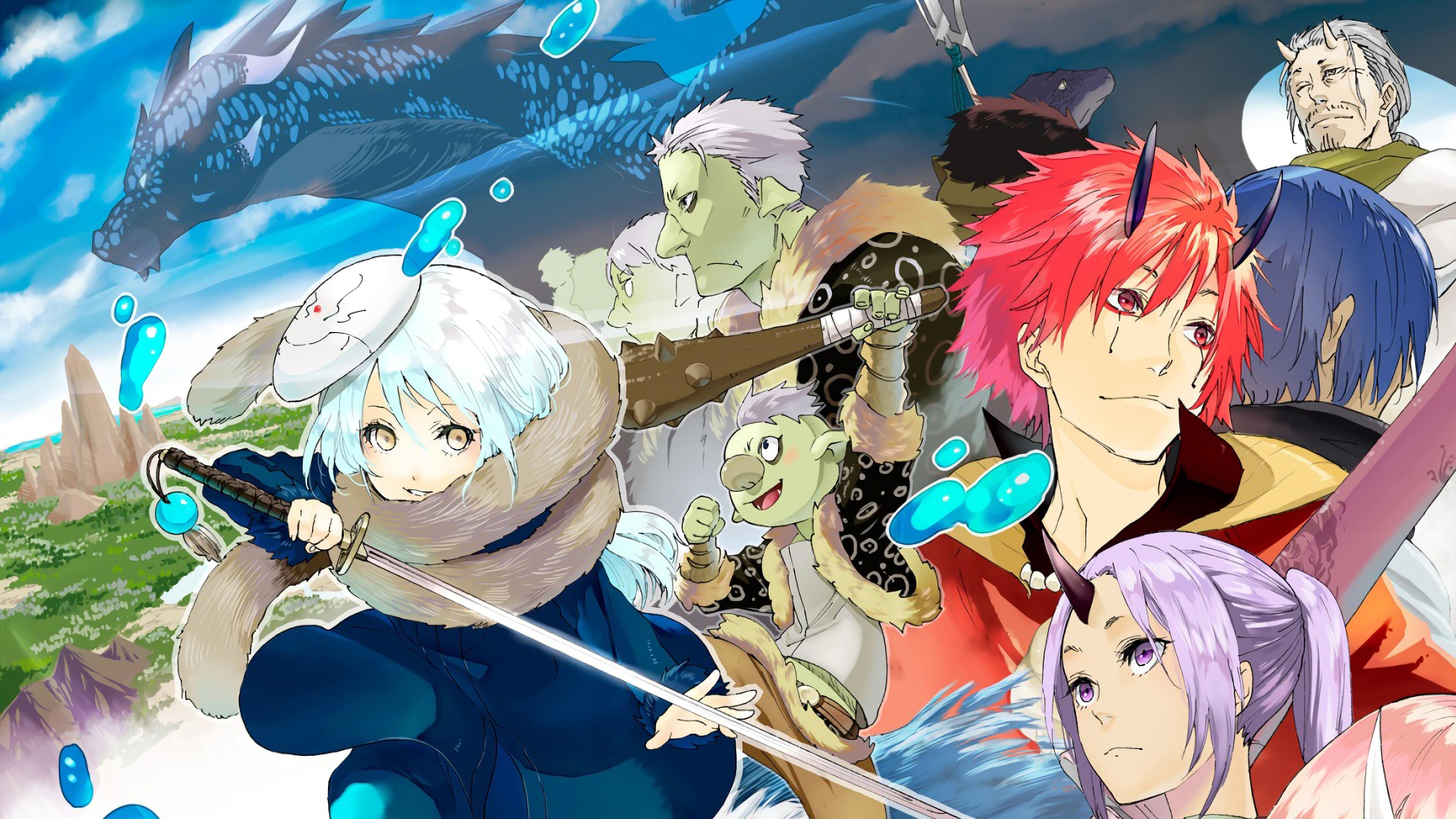 3840x2160 That Time I Got Reincarnated as a Slime Characters Rimuru Veldora 4K